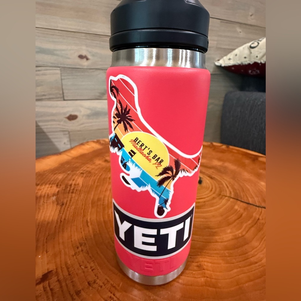Yeti Pink Stainless Steel Water Bottle - Picture 4 of 7